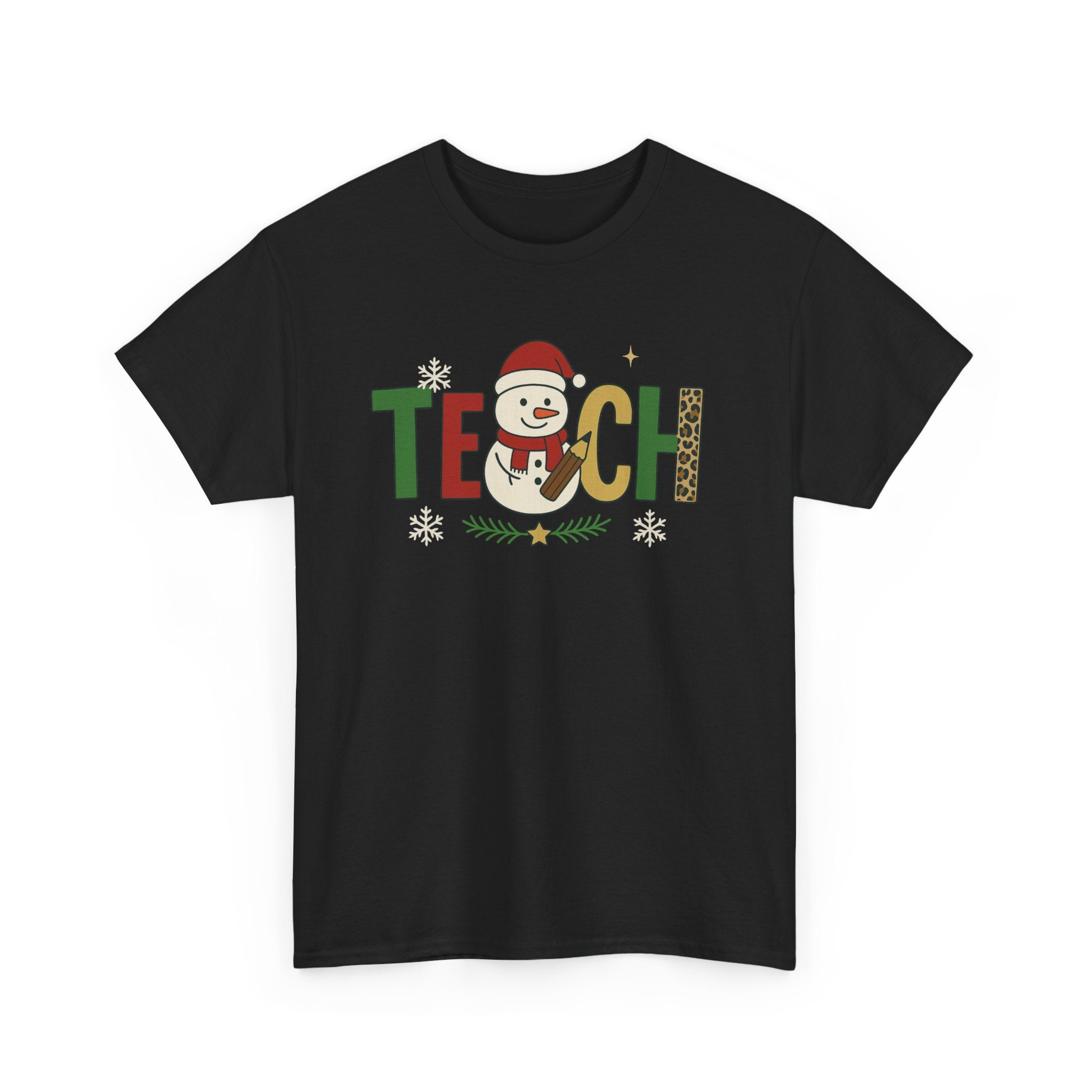 Festive Teacher Tee | Christmas Shirt, Holiday Gift, Unisex Cotton Tee, Teacher Appreciation, Seasonal Outfit