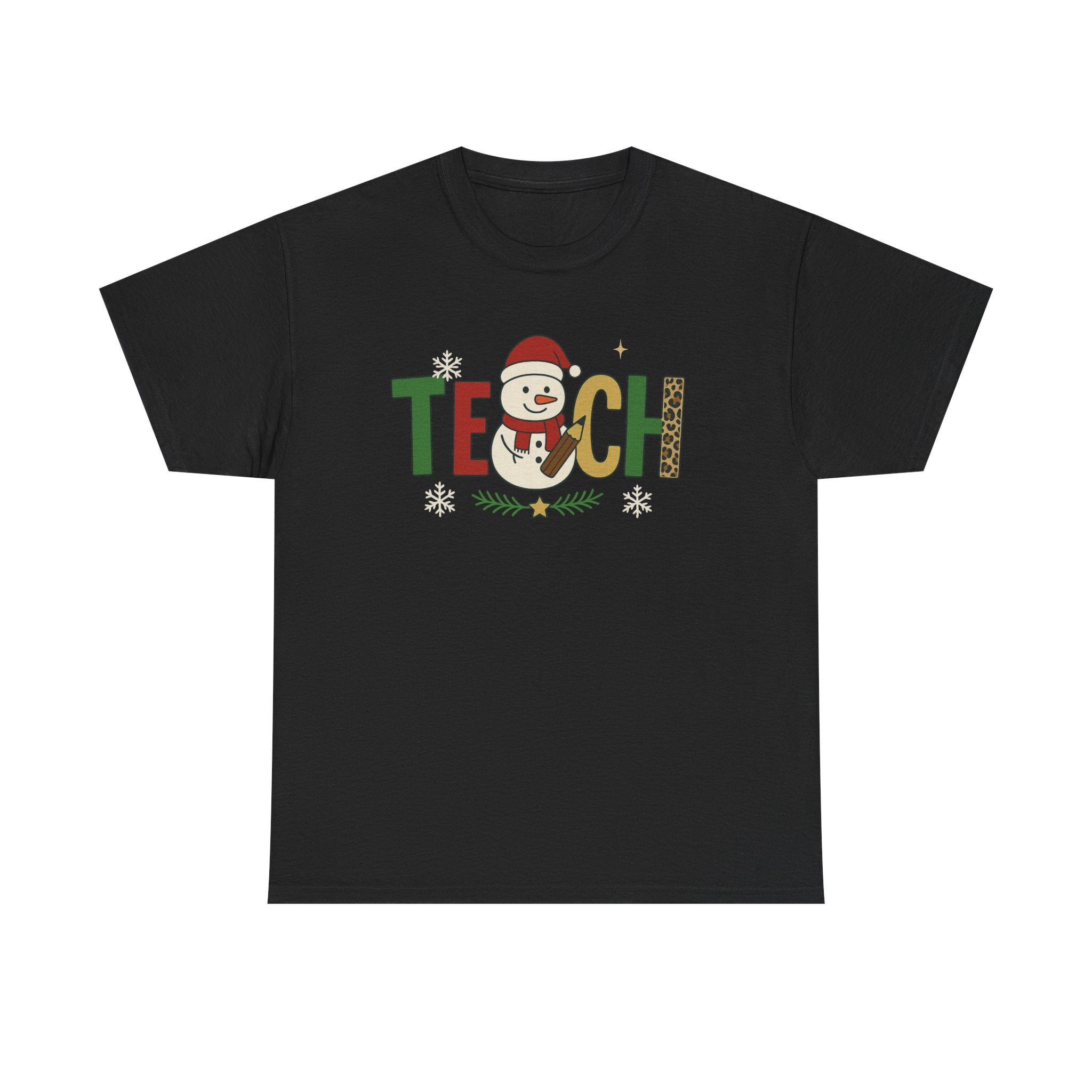 Festive Teacher Tee | Christmas Shirt, Holiday Gift, Unisex Cotton Tee, Teacher Appreciation, Seasonal Outfit